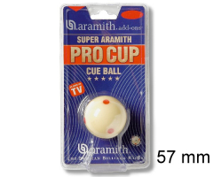 Spielball weiß Super Aramith Pro-Cup TV 57.2mm