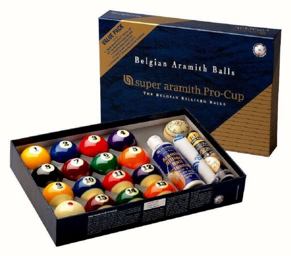 Kugeln Poolbillard Super Aramith Pro 57,2mm Value Pack