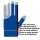Kamui Quick-Dry glove Size S blue for the left hand