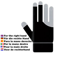 Kamui Quick-Dry black right hand Size XS, S, M, L, XL, XXL