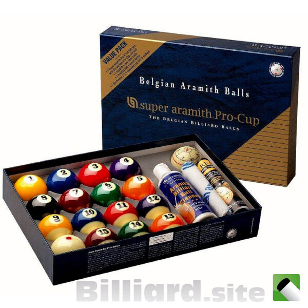 Super-Aramith Pro Cup Value Pack, Poolbillard Kugelsatz Ø 57,2 mm